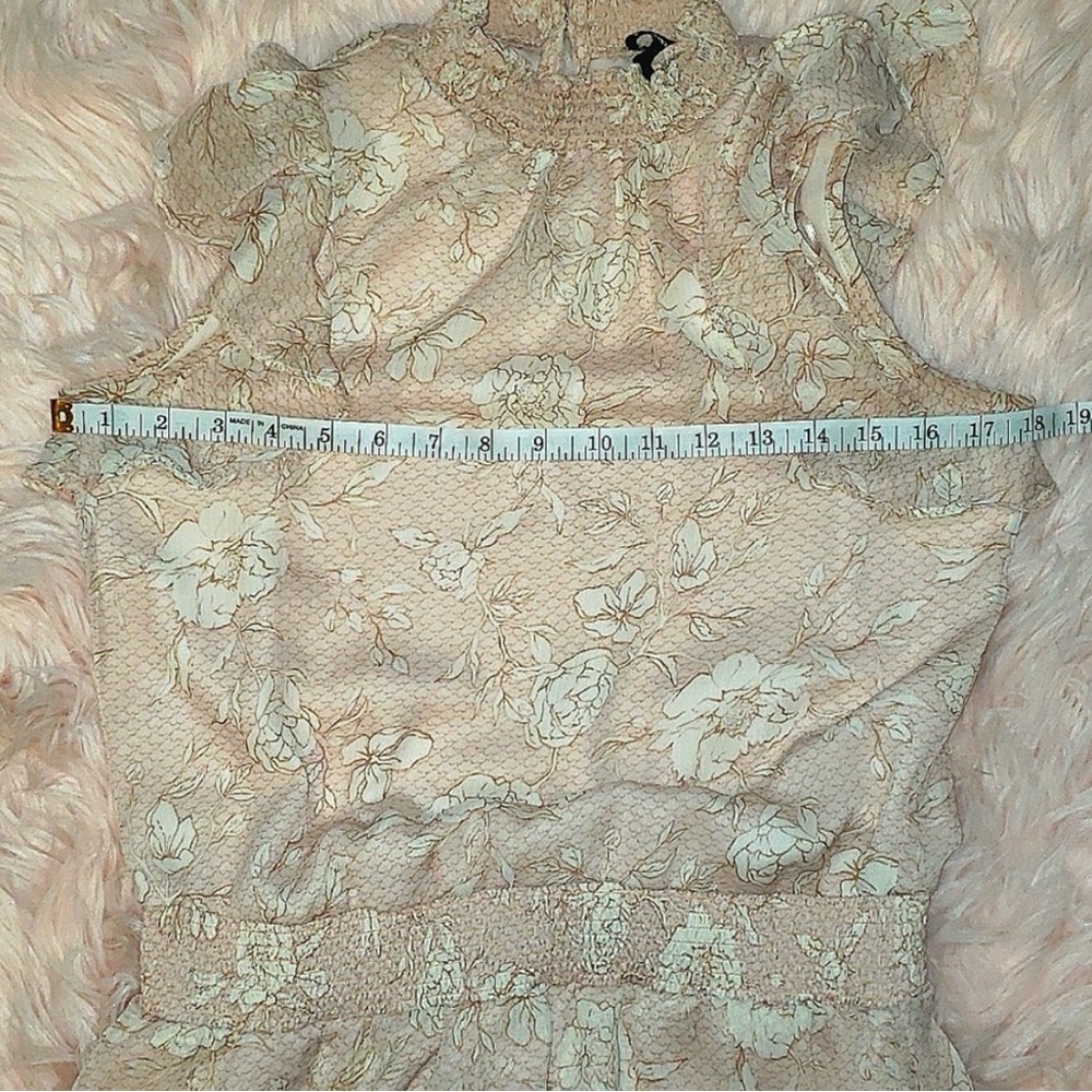 Express Floral Pink Tiered Mini Dress - Picture 5 of 6